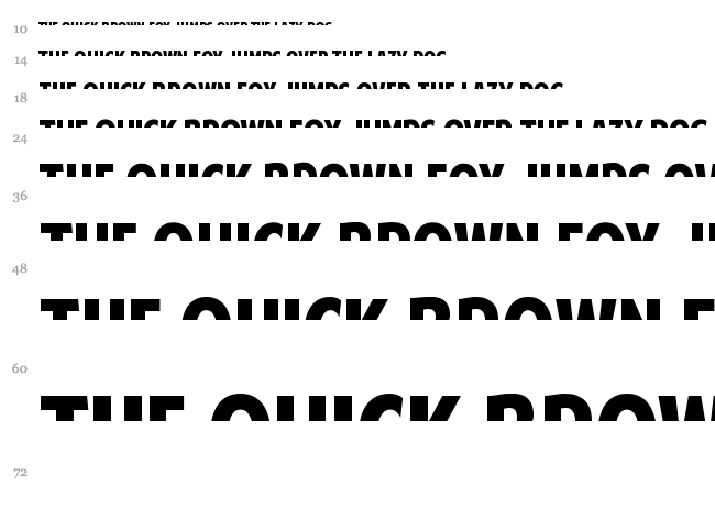 American Purpose font waterfall